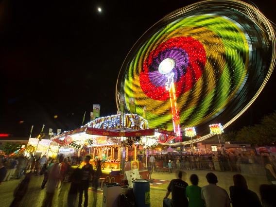 A Ferris Wheel at the Spring Fling carnival
