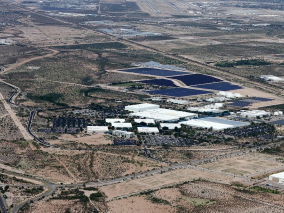 Bird's eye view of Tech Parks Arizona